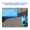 PQWT-LDC Leak Detection Trolley For Outdoor 9m Depth Pipeline Water Leak Detector Plumbing Equipment Engineering Network System Construction Decoration Work